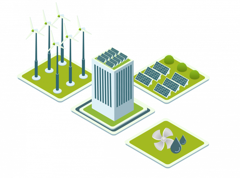 green energy business meeting